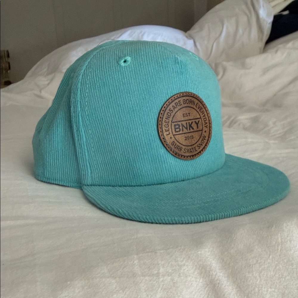 BNKY Turquoise Corduroy Kids Snapback Hat